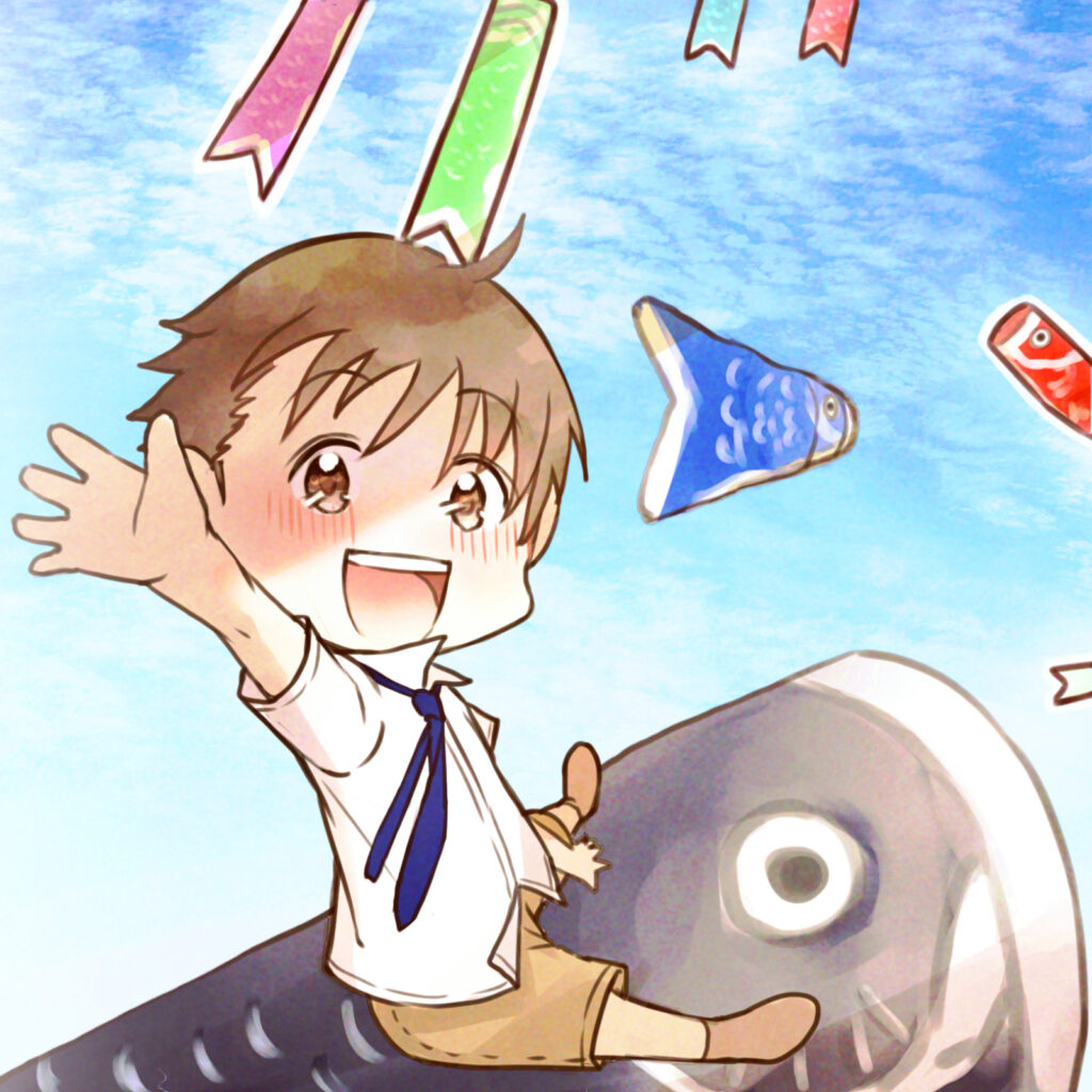颯 Souのイラスト(鯉のぼり)