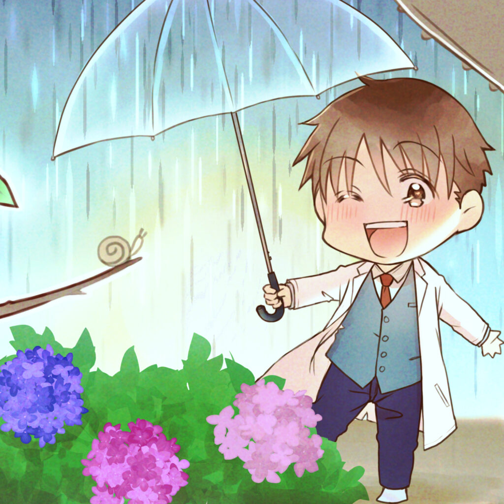 Souのイラスト(梅雨)